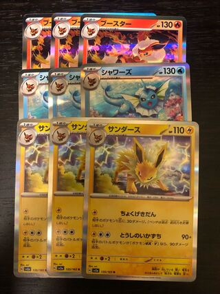 サンダース＆シャワーズ＆ブースター　セット