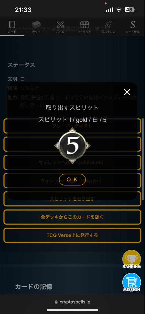 白5コススピリット