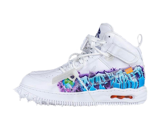 Off Ho Wight x Nike Air Riryoku1 Mid "Graffiti" Ho Wight/Purple/Snubbull 25.5cm