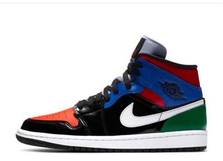 nike wmns air jordan 1 mid "patent blend" 26cm