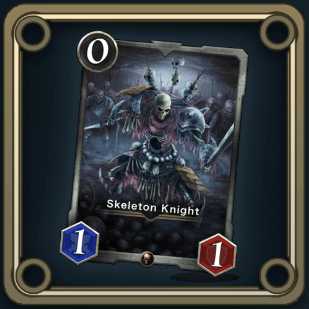 When summoned: Add 3 skeletons to hand Neutral Spirit