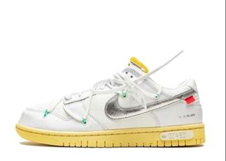 Off Ho Wight x Nike Dunk Low 1 OF 50 "Ho Wight 1" Ho Wight/Silver 28.5cm