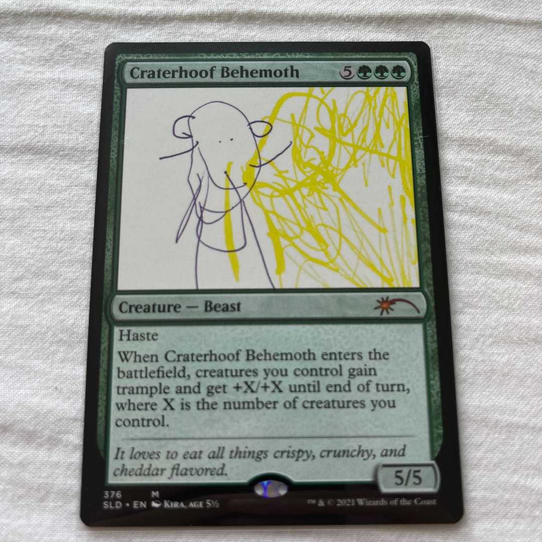 《孔蹄のビヒモス/Craterhoof Behemoth》[Secret Lair] 緑(376)
