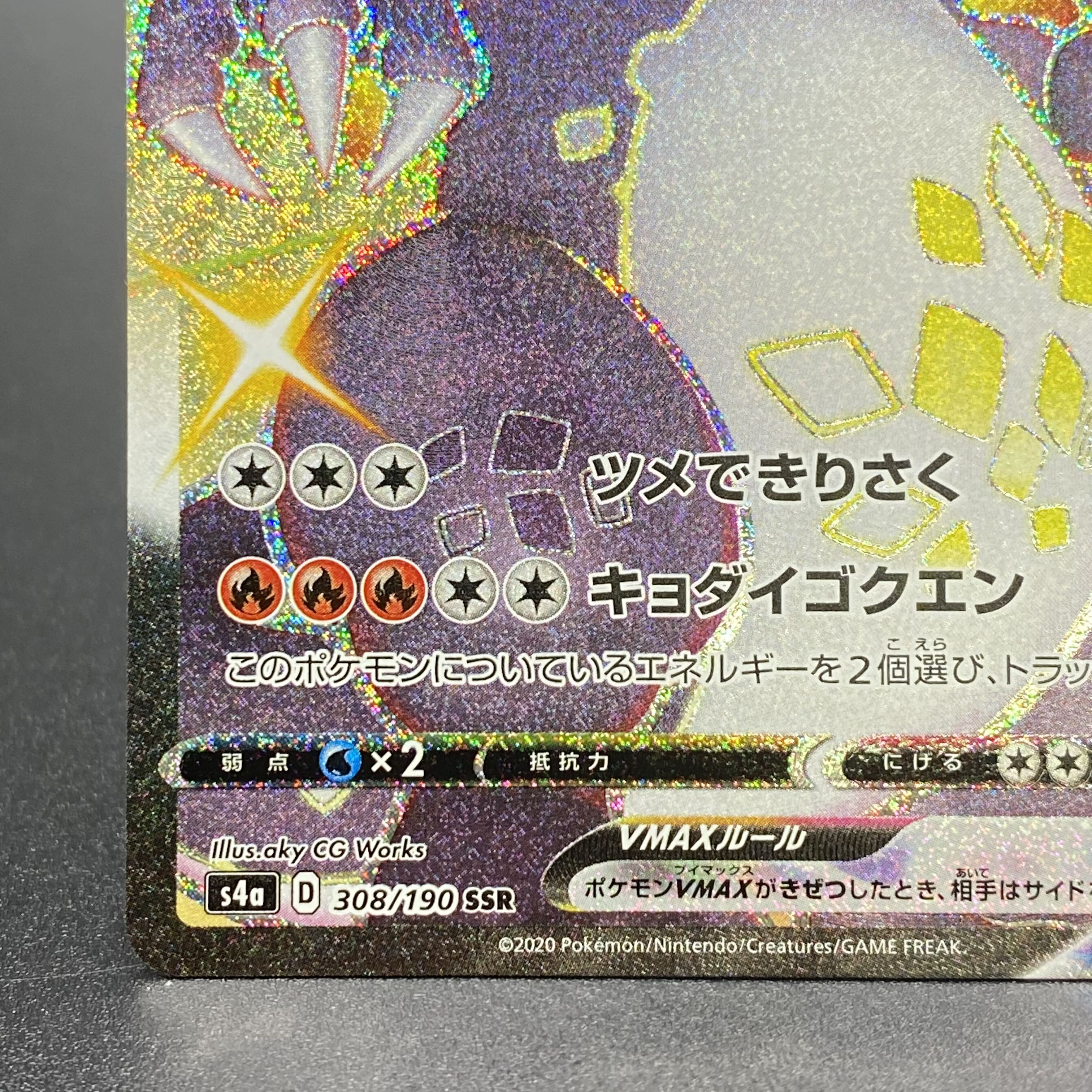 リザードンVMAX SSR 308/190