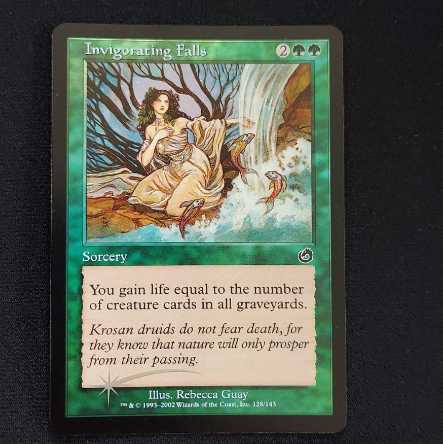 MTG foil トーメント 鼓舞の滝 Invigorating Falls 1枚