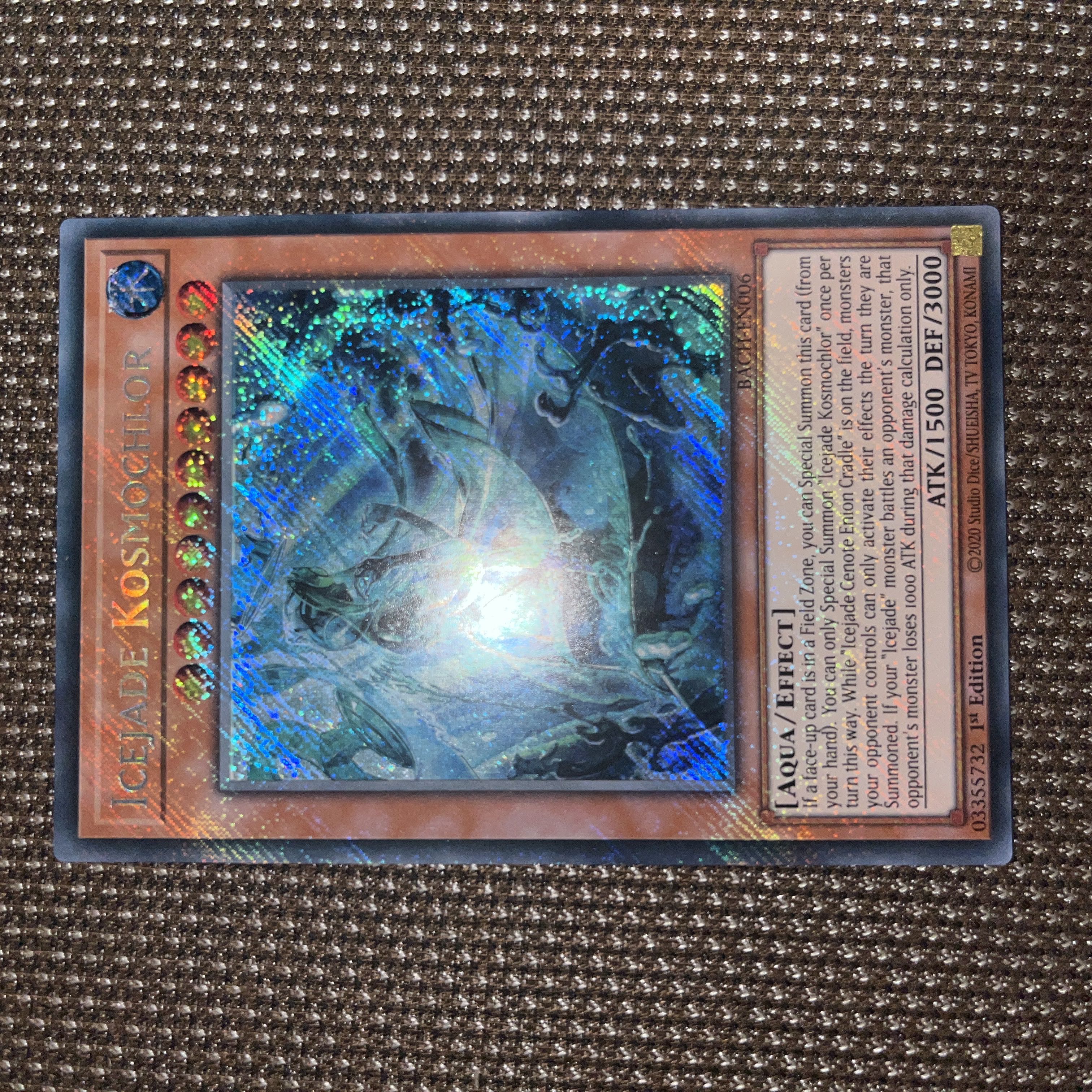 遊戯王 氷水帝コスモクロア EU版(英語) シークレット 1st 1枚