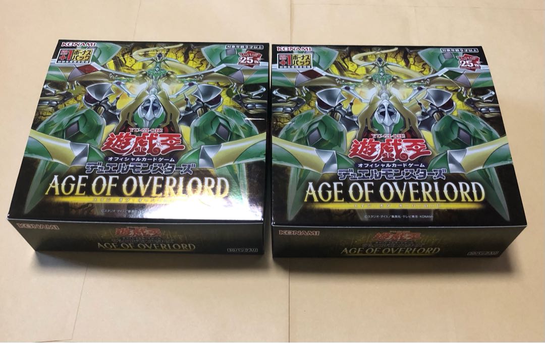 初回限定 遊戯王 AGE OF OVERLORD エイジオブオーバーロード 4箱セット