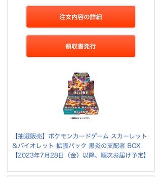 スカーレット＆バイオレット 拡張パック 黒炎の支配者 未開封BOX PK-259 1BOX