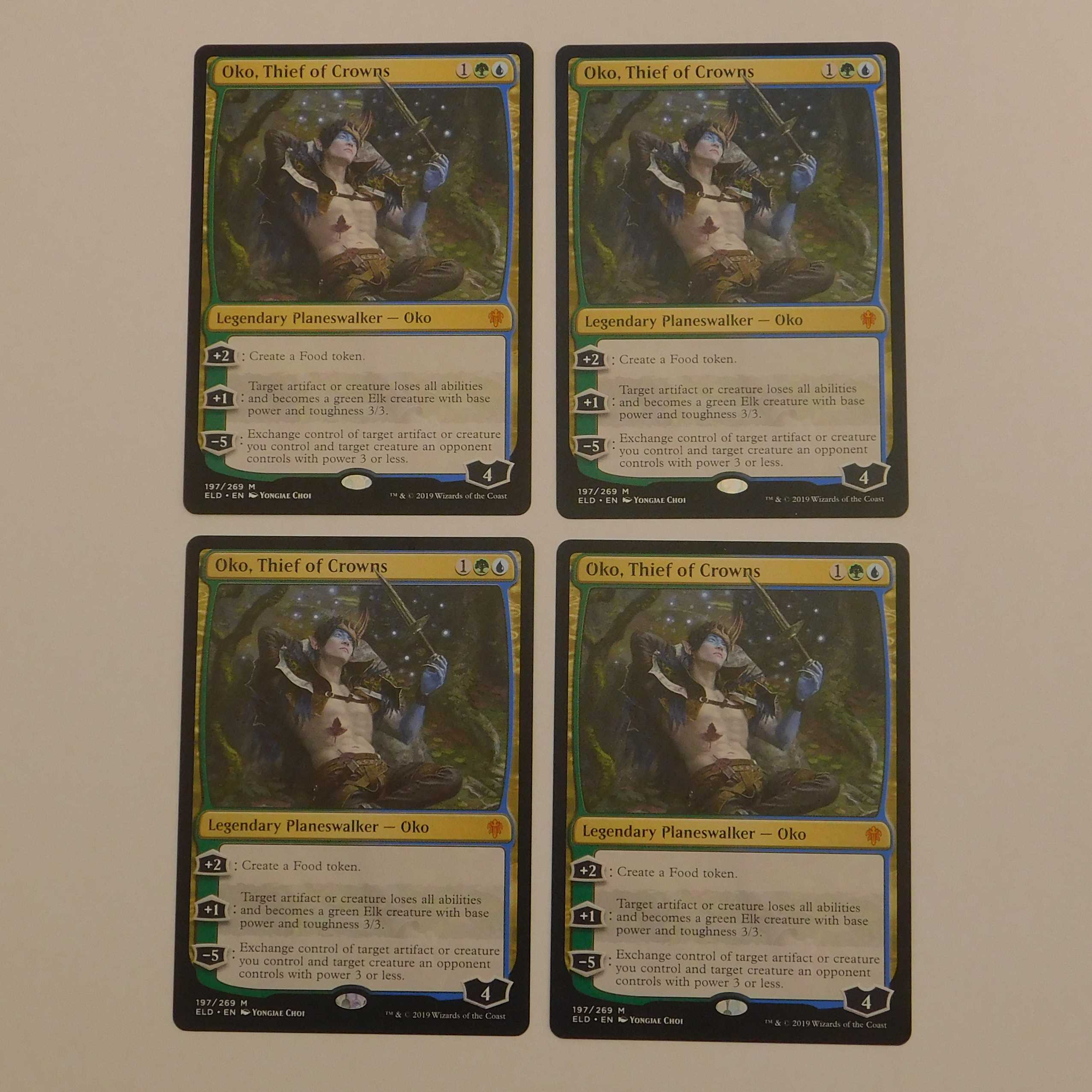 王冠泥棒、オーコ/Oko, Thief of Crowns 英4枚