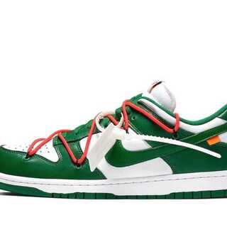 オフホワイト × ナイキ ダンク ロー "ホワイト/パイン グリーン" 26cm