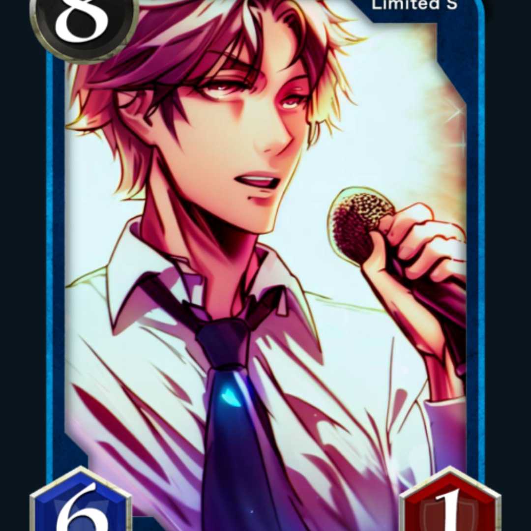 Sカード ジャステンフィーバー（青）