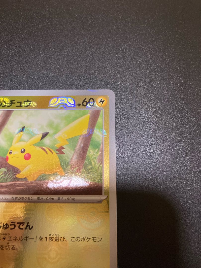 ピカチュウ(マスターボール柄/ミラー仕様) C 025/165