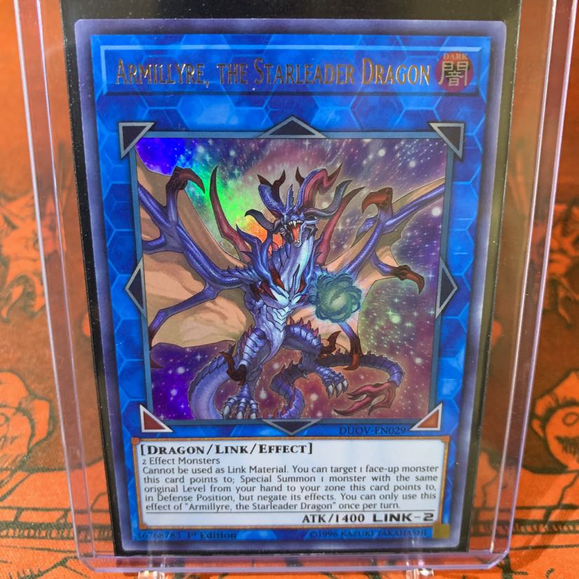 【カードケース付き】遊戯王 英語版 星導竜アーミライル ウル