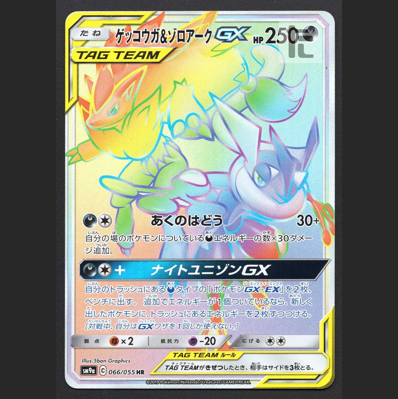 ゲッコウガ＆ゾロアークGX【エクセ】HR/管理:MP7096