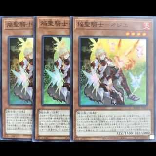 焔聖騎士オジエ　スーパー　3枚　ライズオブザデュエリスト　マホ子