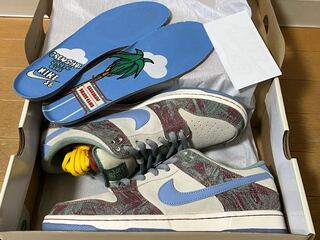 Crenshaw Skate Krabby x Nike SB Dunk Low Pro QS "Sail/Light Snubbull/Cedar/Ho Wight" 27.5cm