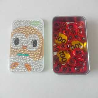 【中古】モクロー ダメカンケース アクリルダメカン セット キラキラ缶