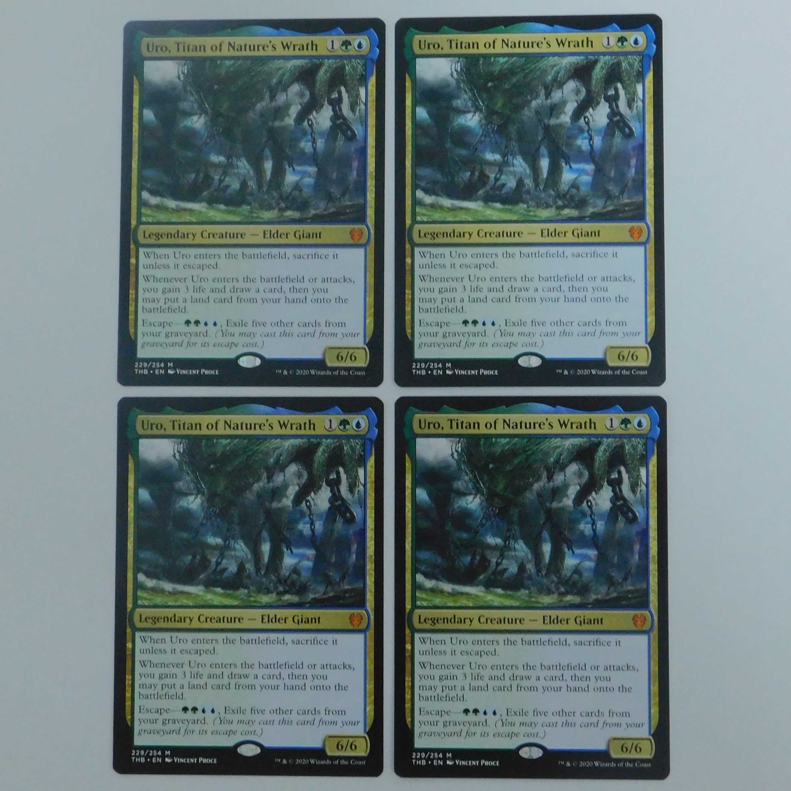 自然の怒りのタイタン、ウーロ／Uro　英４枚