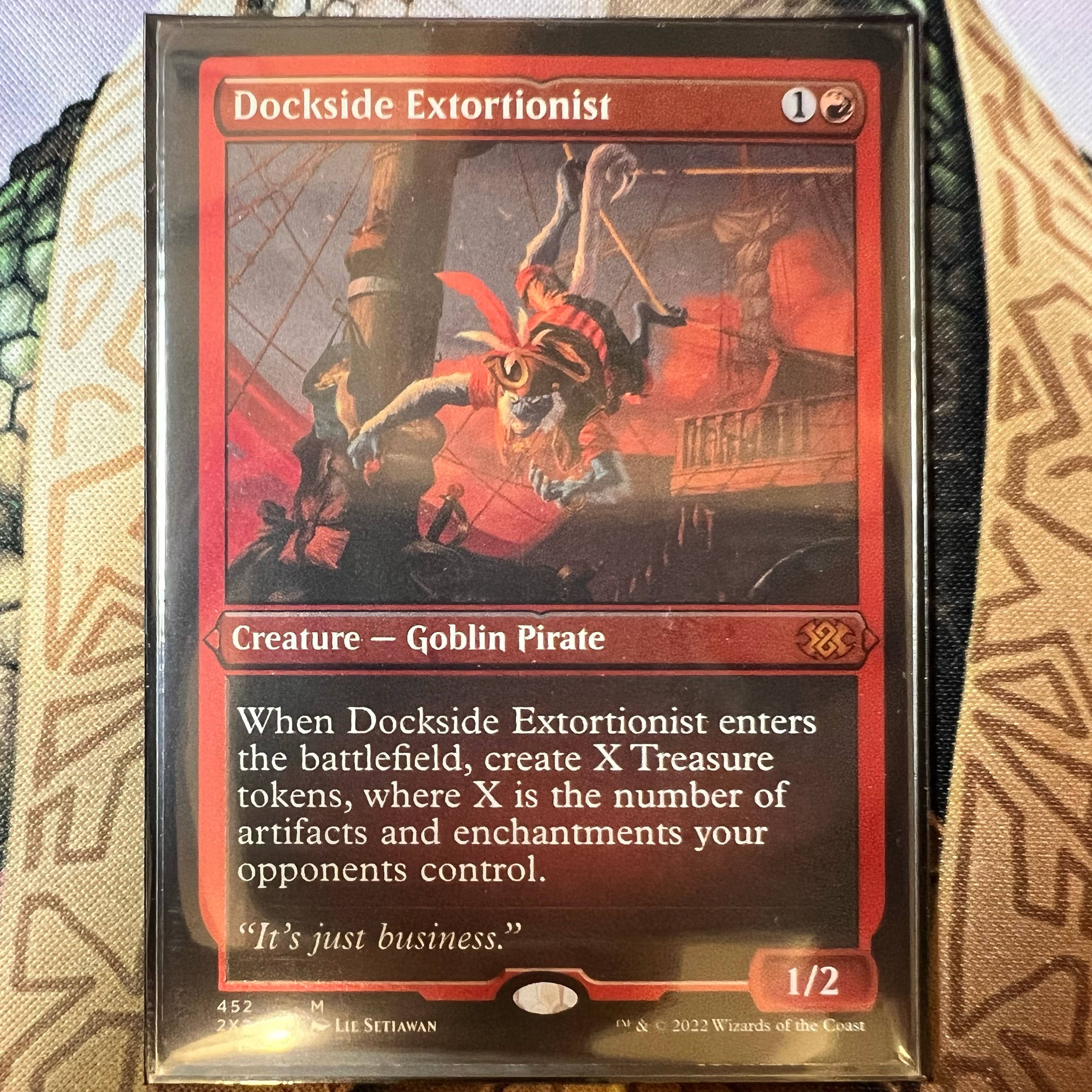 Dockside Extortionist Etching foil English