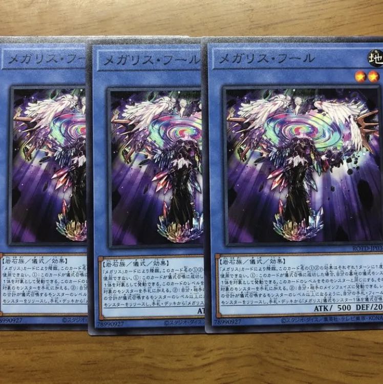 メガリス・フール ノーマル 3枚 ライズオブザデュエリスト マホ子