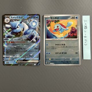 Blastoiseex+Squirtle (Poke Ball pattern) [2 pieces total]