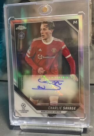 TOPPS Savage autograph card Manchester United