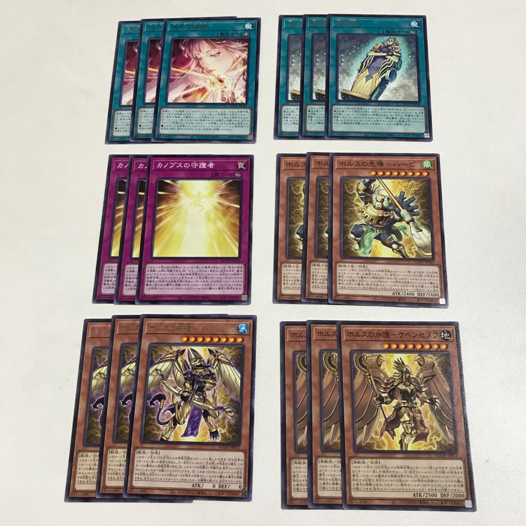 ホルス　デッキパーツ　各3枚　全18枚