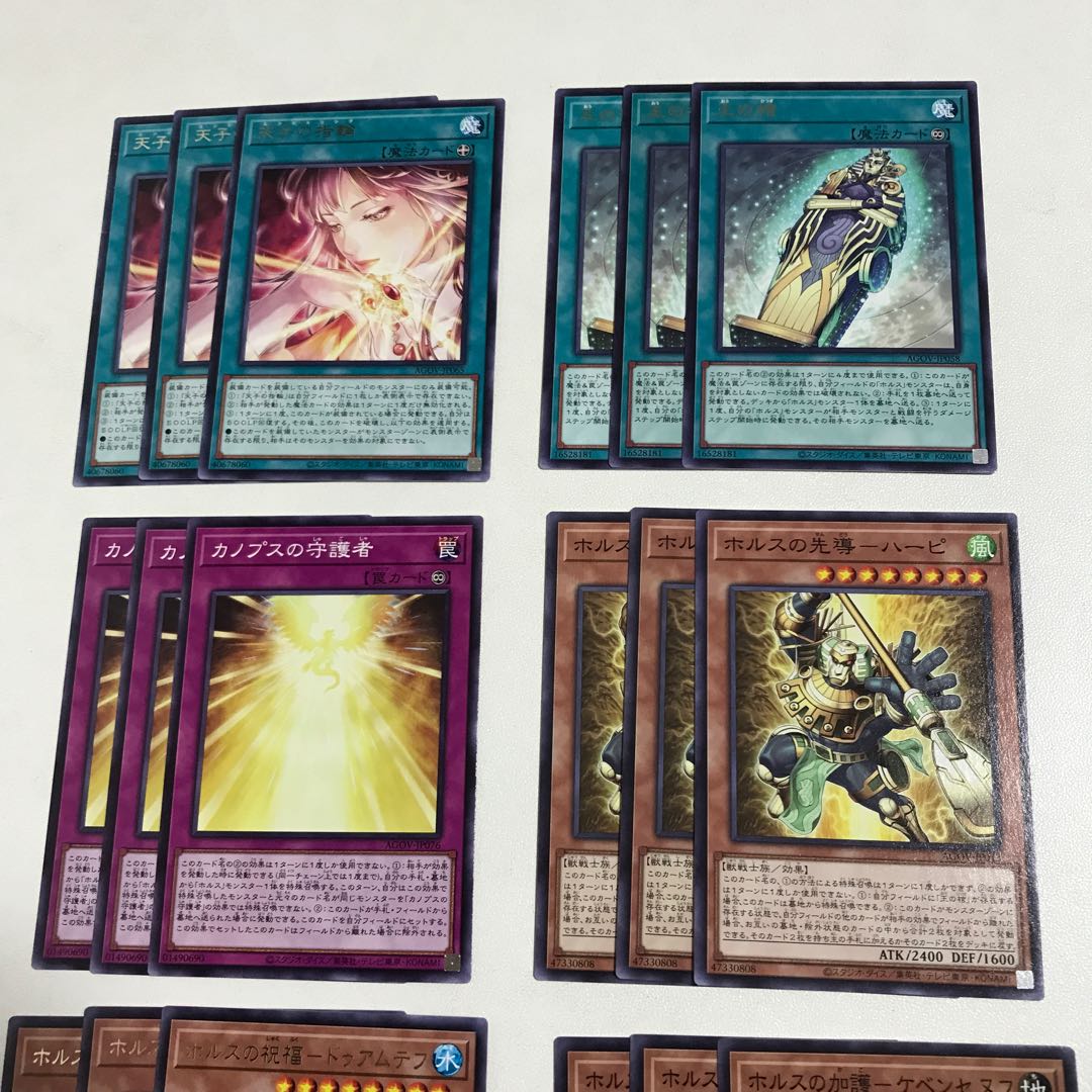 ホルス　デッキパーツ　各3枚　全18枚