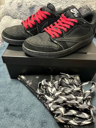 Nike aj1 low black phantom 27cm