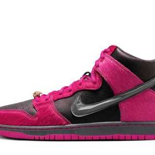 Run the Jewels x Nike SB Dunk High "Active Pink and Black" 26cm