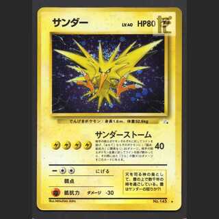 サンダー LV.40【プレイド】旧裏/管理:MP7490