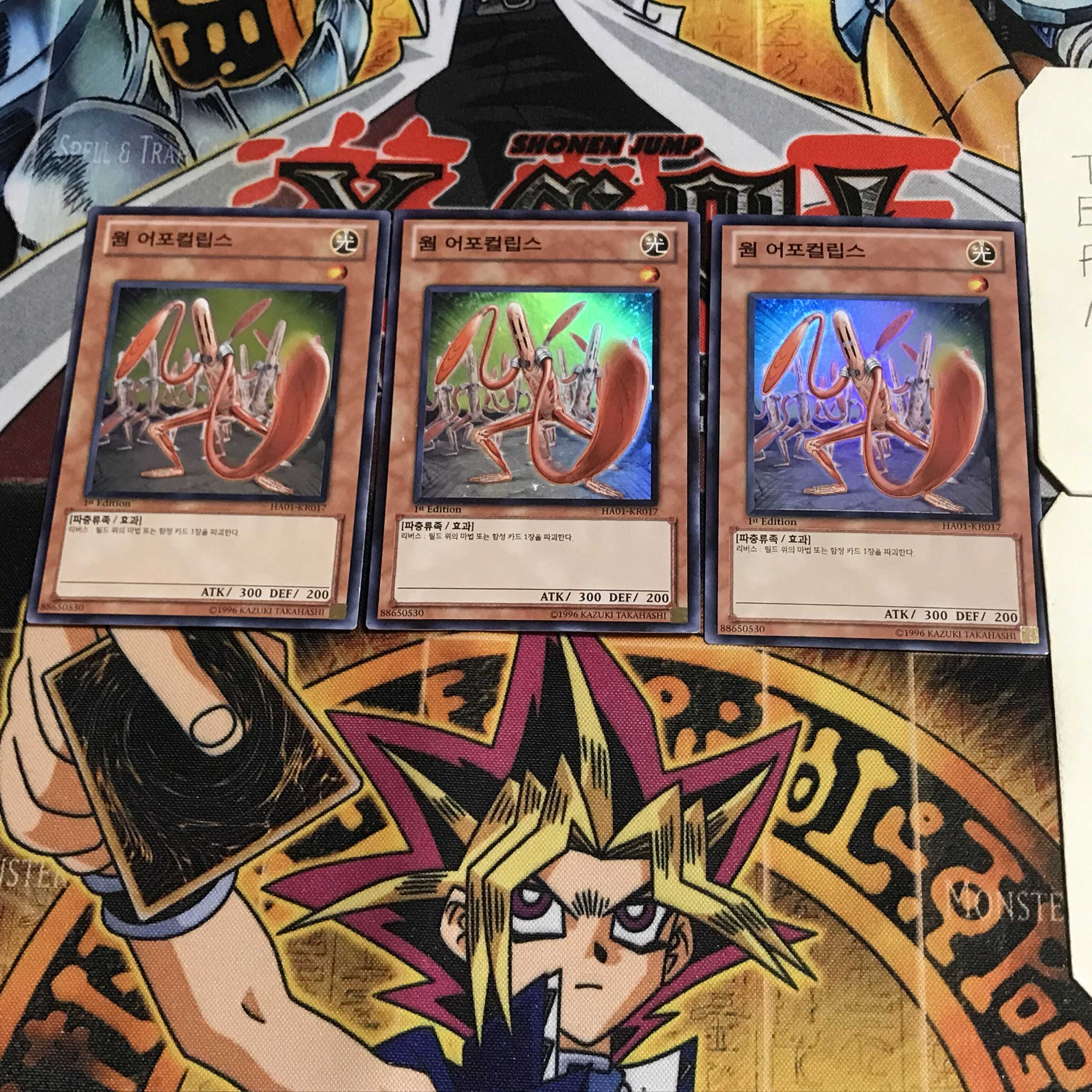 韓国版 ワーム・アポカリプス 1 スーパー 3枚セット てら