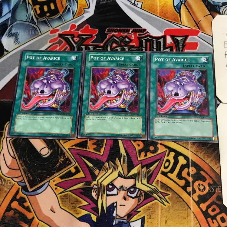 English Pot of Avarice 1 Normal, set of 3 Tera.