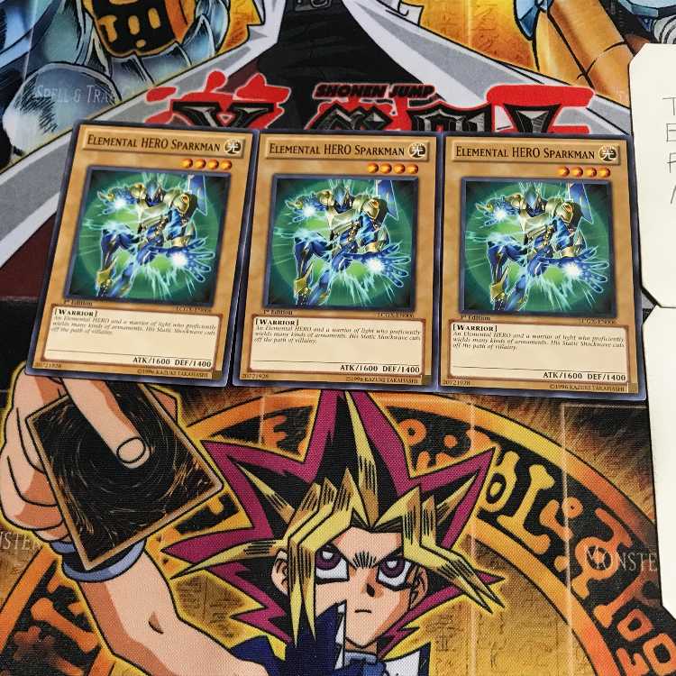 英語版 E・HERO スパークマン 1 ノーマル 3枚セット てら