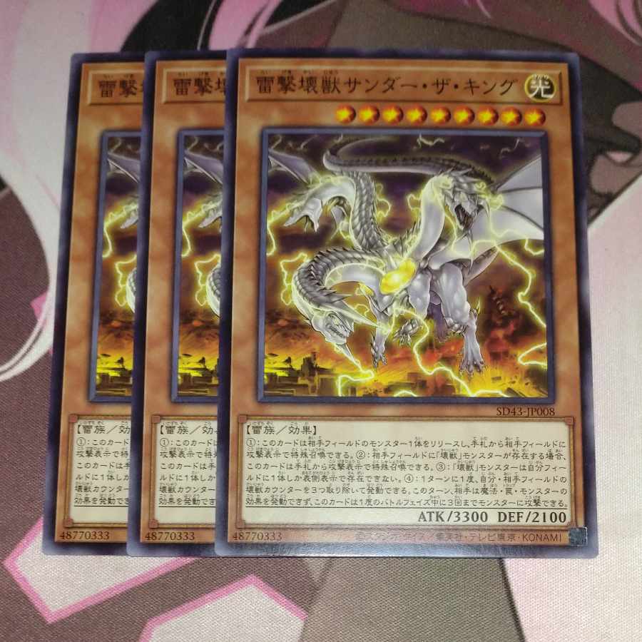 雷撃壊獣サンダー・ザ・キング ノーマル 3枚