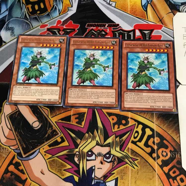 英語版 E・HERO ブルーメ 1 レア 3枚セット てら