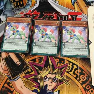 英語版 EMオッドアイズユニコーン 1 レア 3枚セット てら