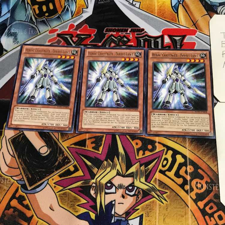 English Heroic Challenger - Double Lance 1 rare, set of 3 Tera.