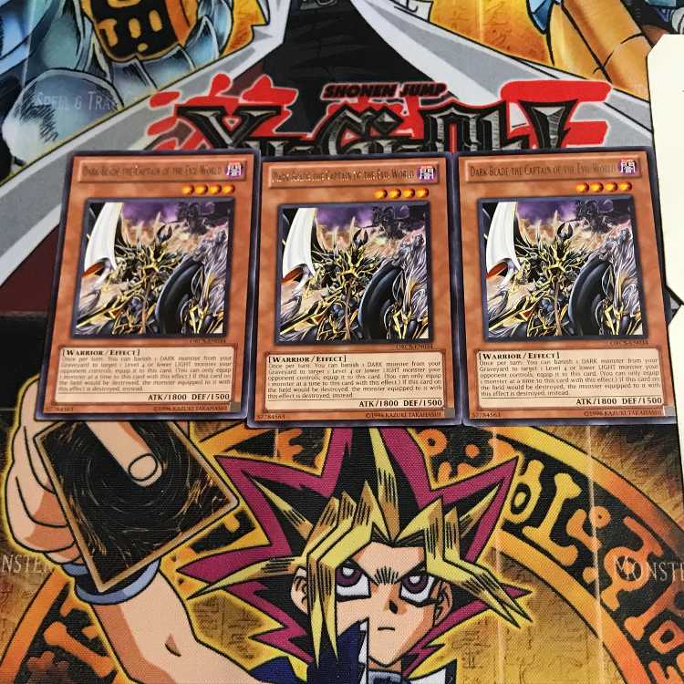 英語版 闇魔界の戦士長 ダークソード 1 レア 3枚セット てら