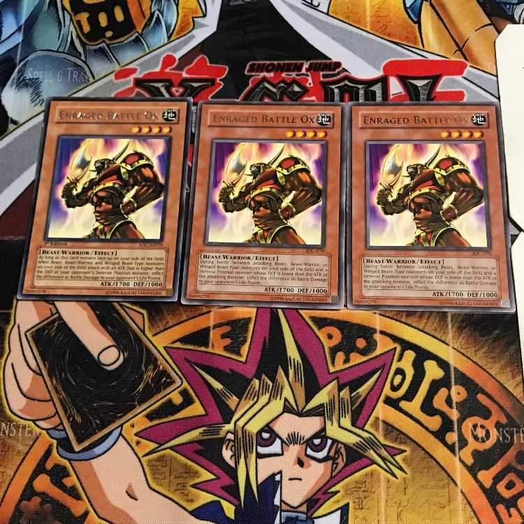 English Enraged Battle Ox 1 Rare Set of 3 Tera.