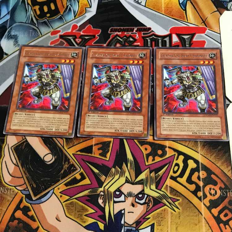 English Gladiator Beast Samnite 2 rare, set of 3 Tera.