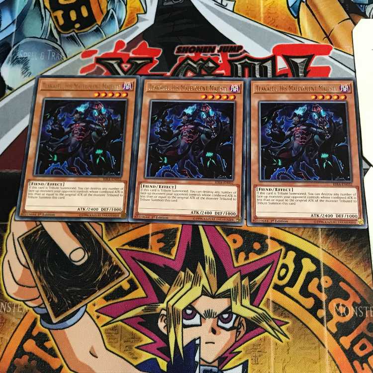 英語版 邪王トラカレル 1 レア 3枚セット てら