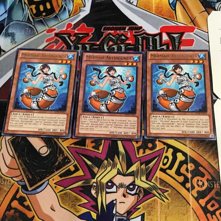 英語版 水精鱗-アビスグンデ 3 レア 3枚セット てら