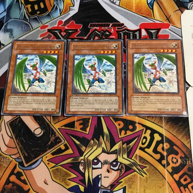 English Zeradias, Herald of Heaven 1 rare, set of 3 Tera.