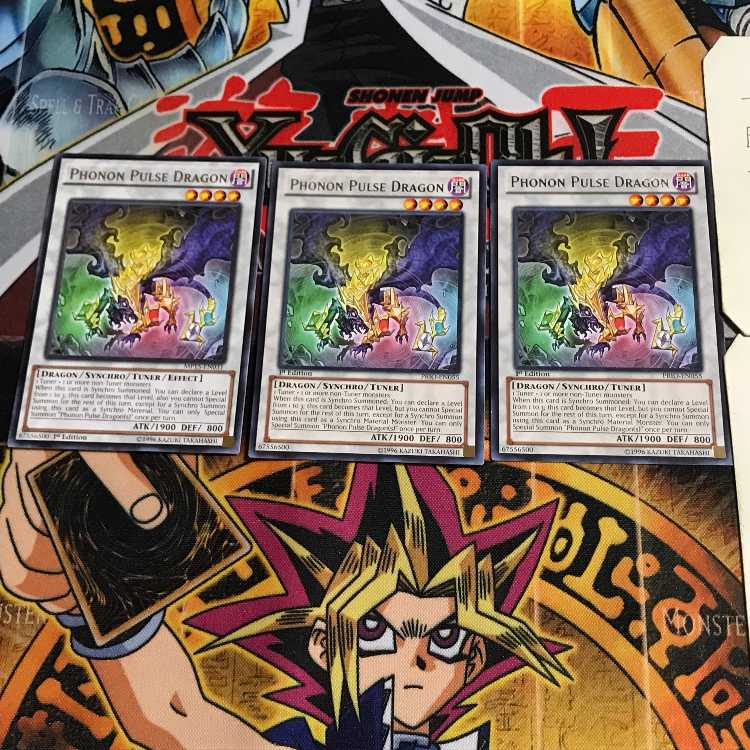 英語版 波動竜フォノン・ドラゴン 3 レア 3枚セット てら