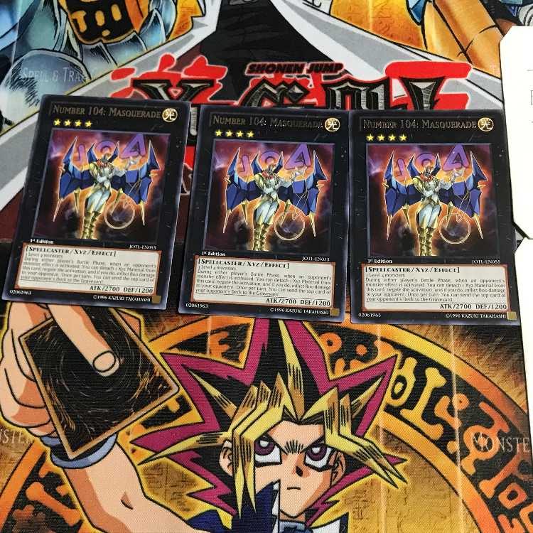 English edition Number 104: Masquerade 2 rare, set of 3 Tera.