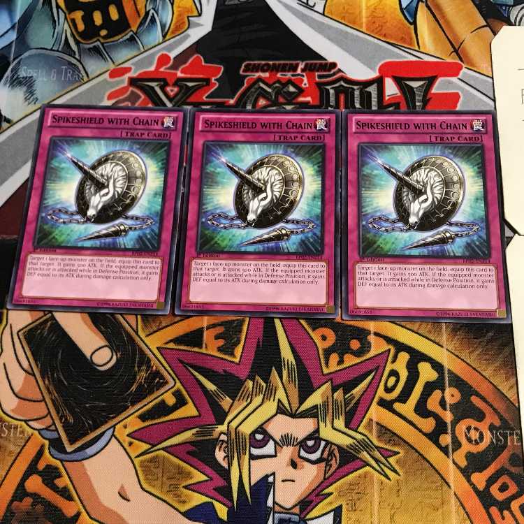 英語版 鎖付き尖盾 2 黒レア 3枚セット てら