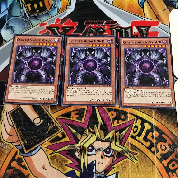 English Caius the Shadow Monarch 1 black rare, set of 3 Tera.