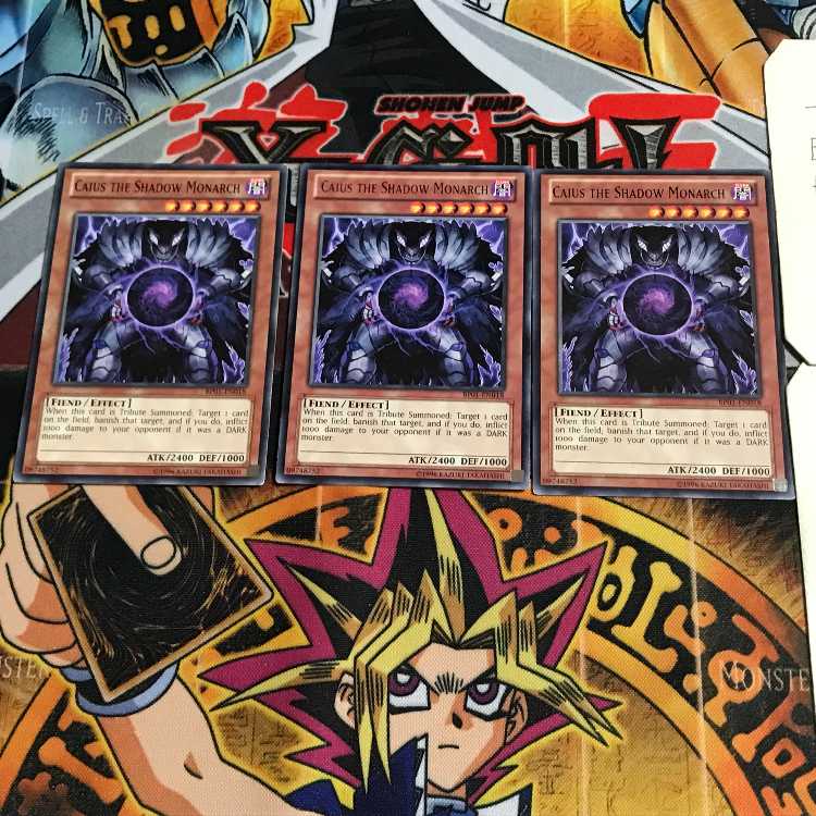 English Caius the Shadow Monarch 4 Black Rare Set of 3 Tera