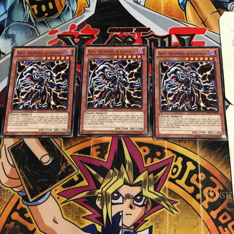 English version Xun Lightning's Demon King - Skull Demon 3 black rare, set of 3 Tera.